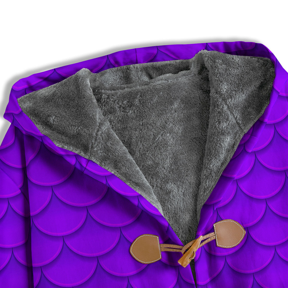 Mermaid Scales Purple Print Pattern Men's Windbreaker Jacket-grizzshop