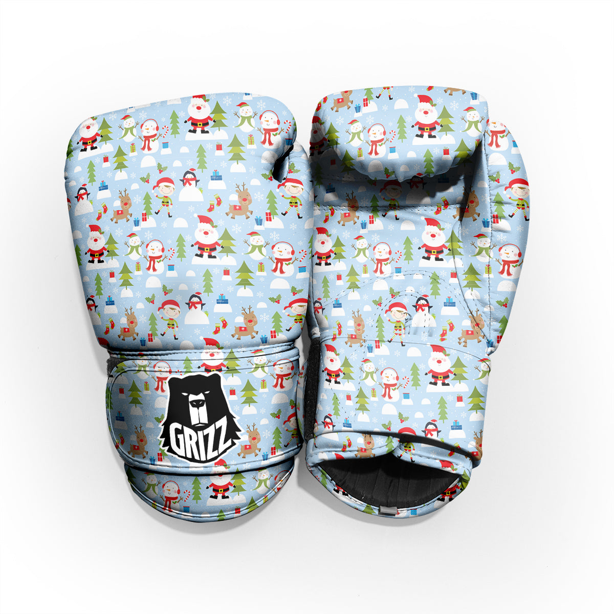 Merry Christmas Cute Print Pattern Pro Boxing Glove