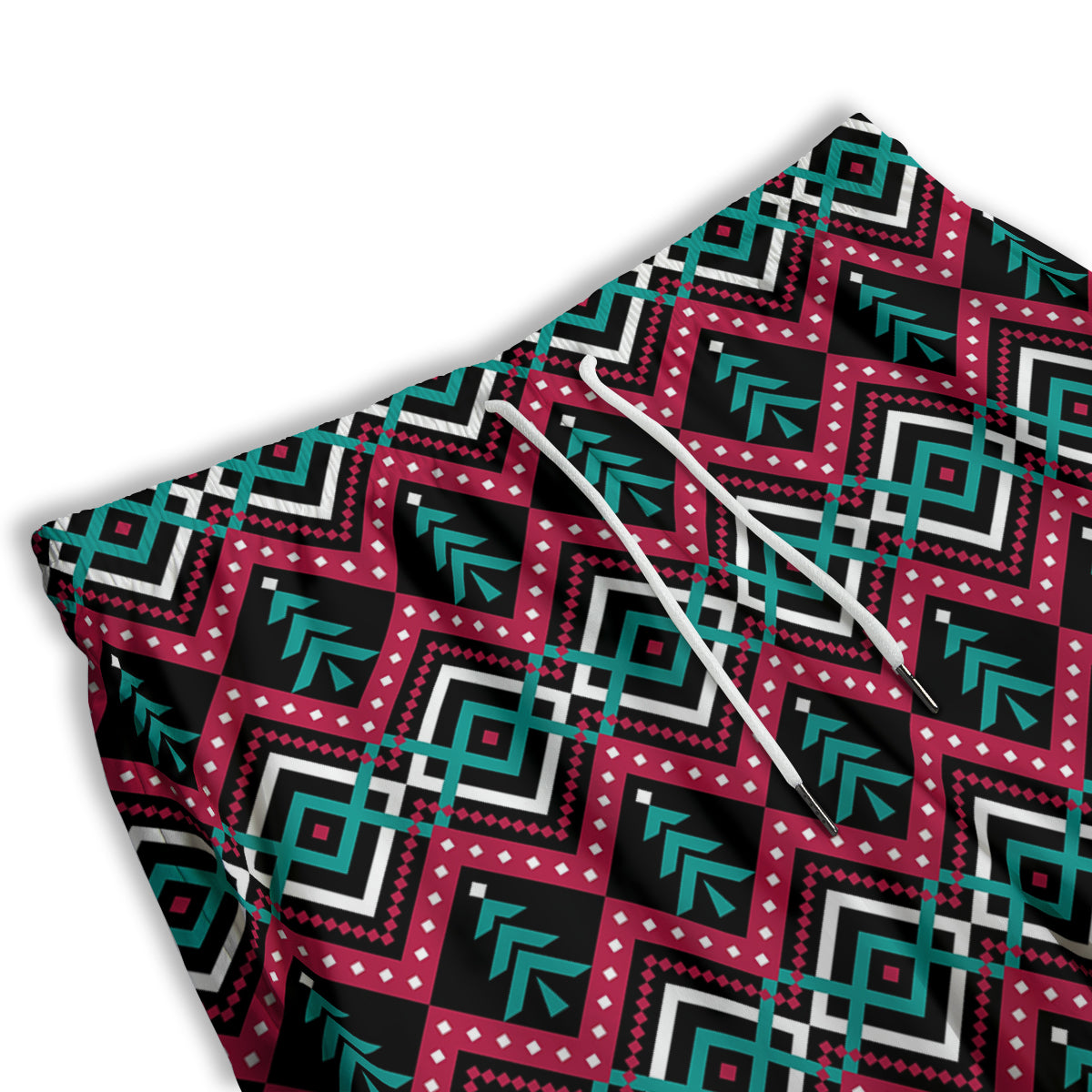 Merry Christmas Zigzag Print Pattern Men's Athletic Shorts