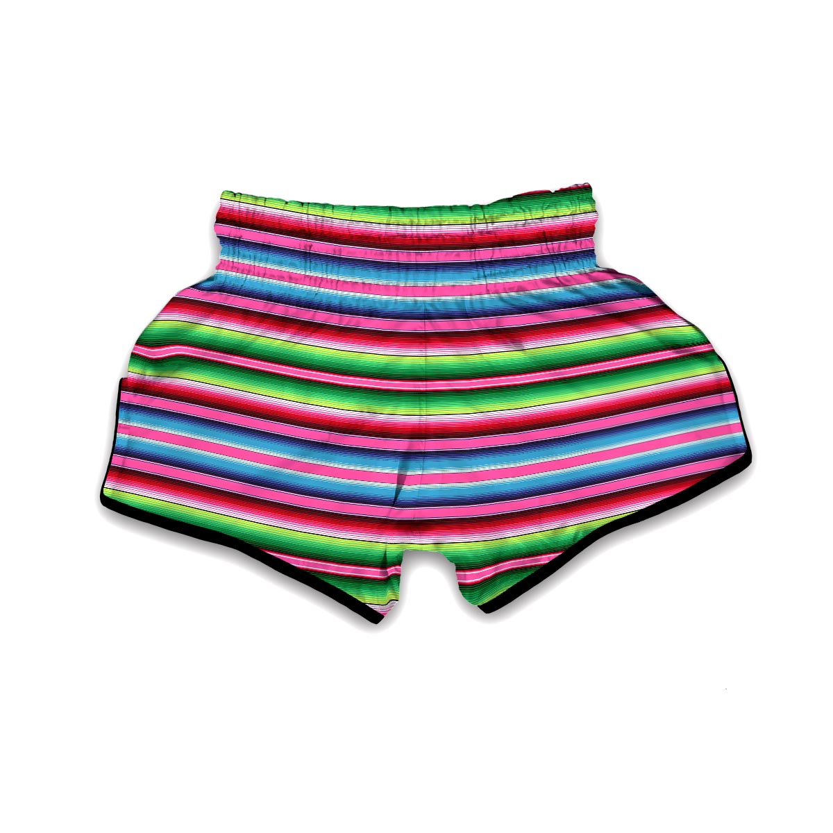 Mexican Blanket Baja Serape Pattern Print Muay Thai Boxing Shorts-grizzshop