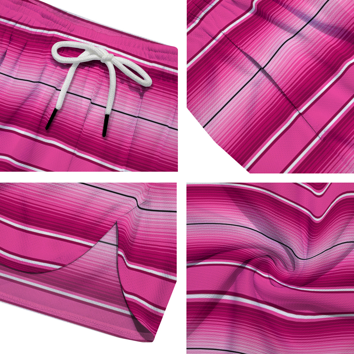 Mexican Serape Pink Print Men's Running Shorts-grizzshop