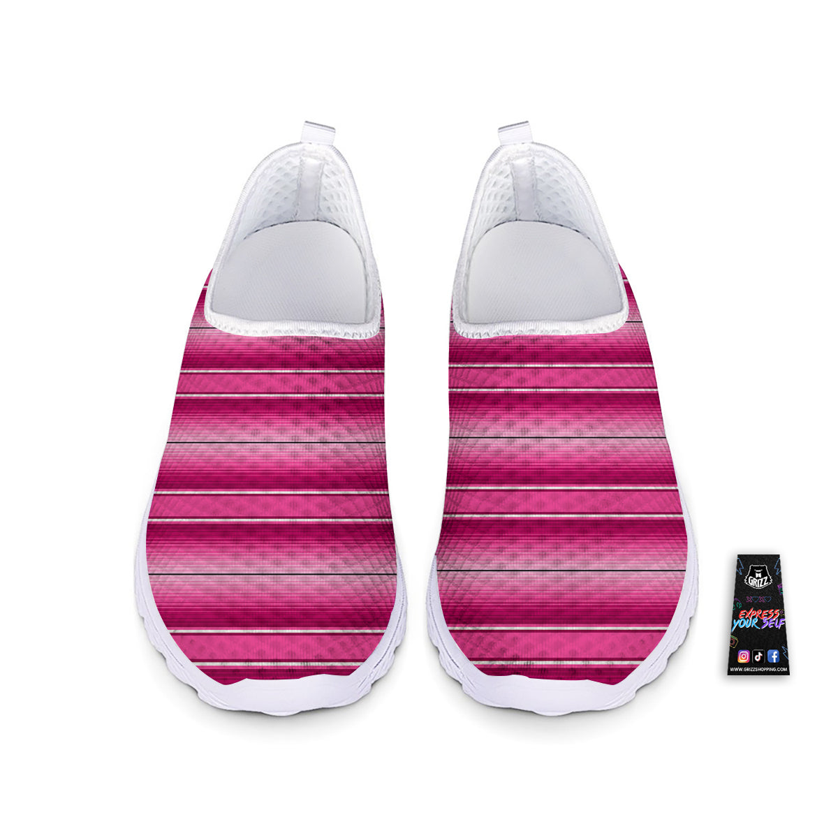 Mexican Serape Pink Print Nurse Shoes-grizzshop
