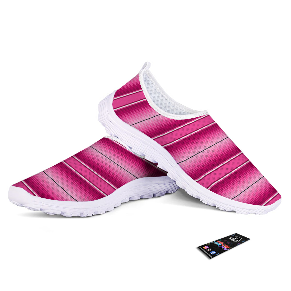 Mexican Serape Pink Print Nurse Shoes-grizzshop