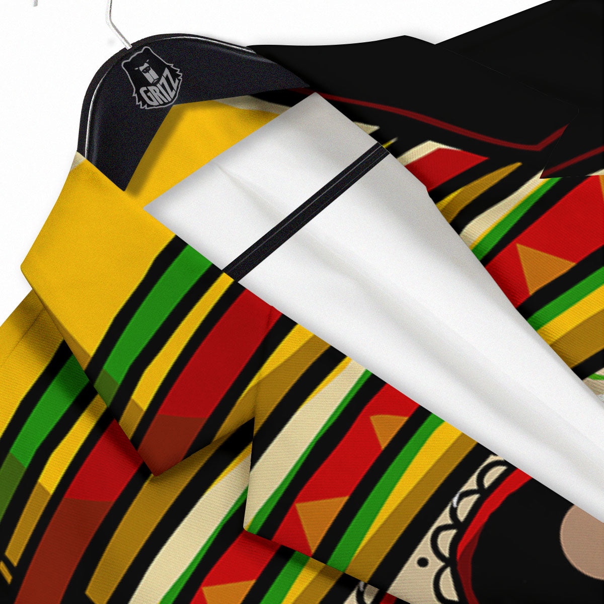 Mexican Skull Cinco de Mayo Print Men's Sport Coat-grizzshop
