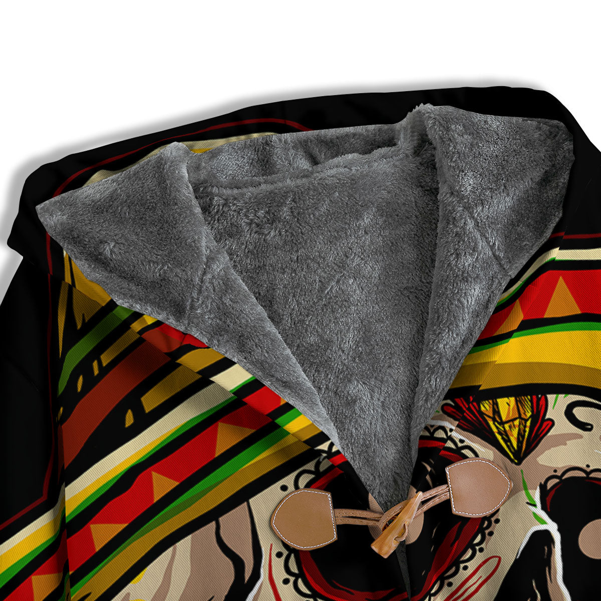 Mexican Skull Cinco de Mayo Print Men's Windbreaker Jacket-grizzshop