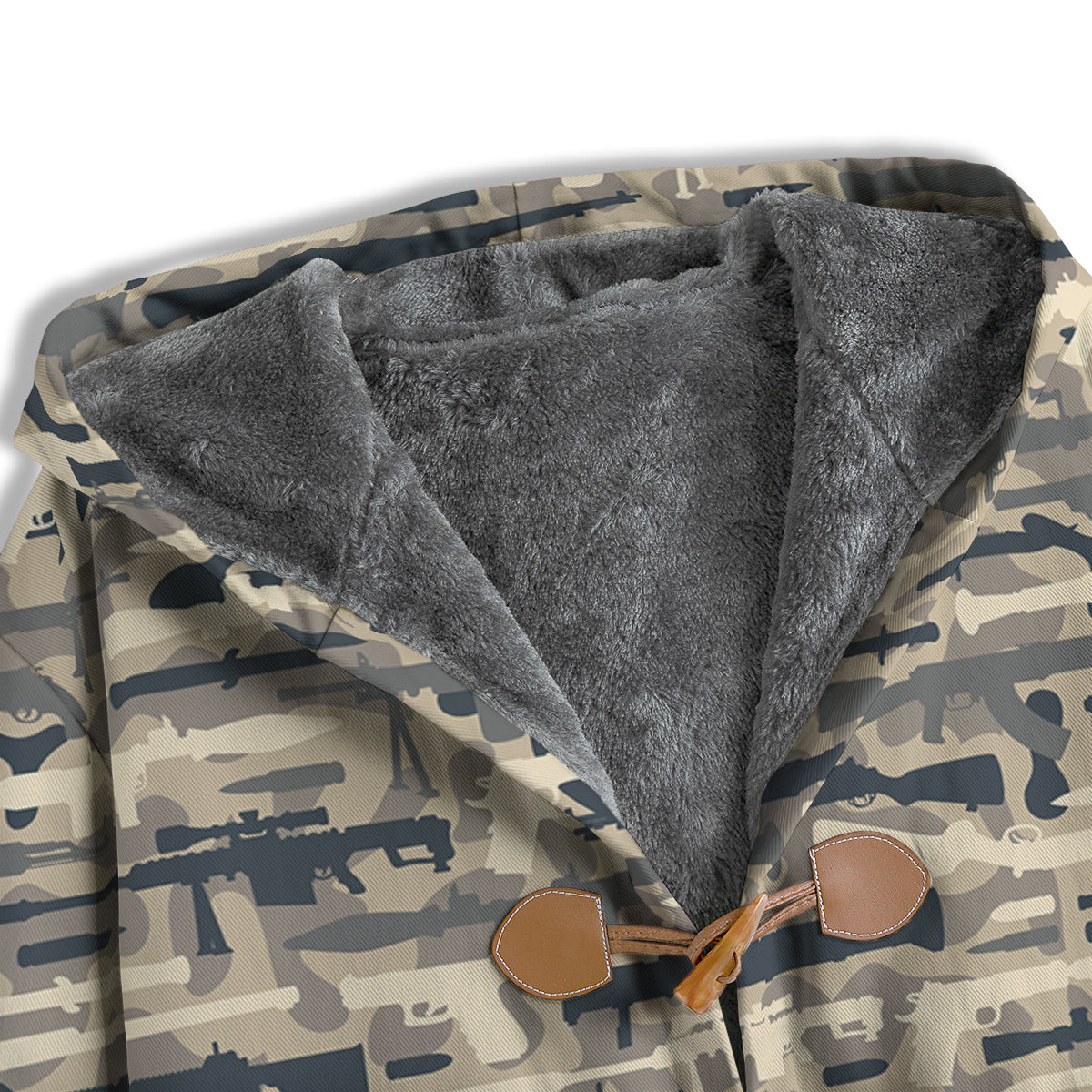 Military Gun Air Force Camo Print Men's Windbreaker Jacket-grizzshop