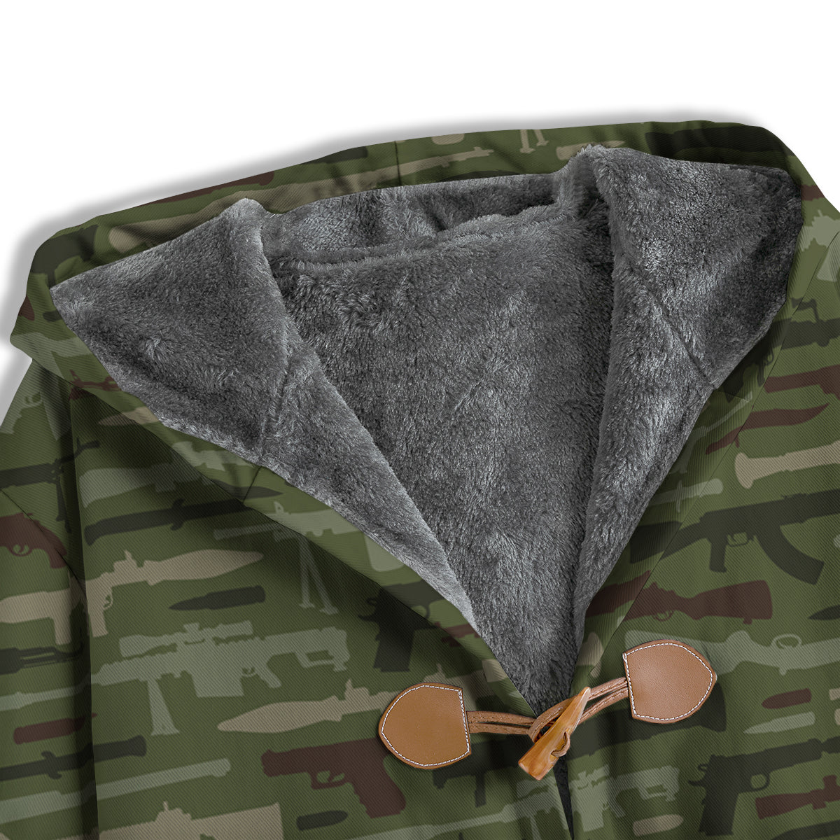 Military Gun Camo Print Men's Windbreaker Jacket-grizzshop