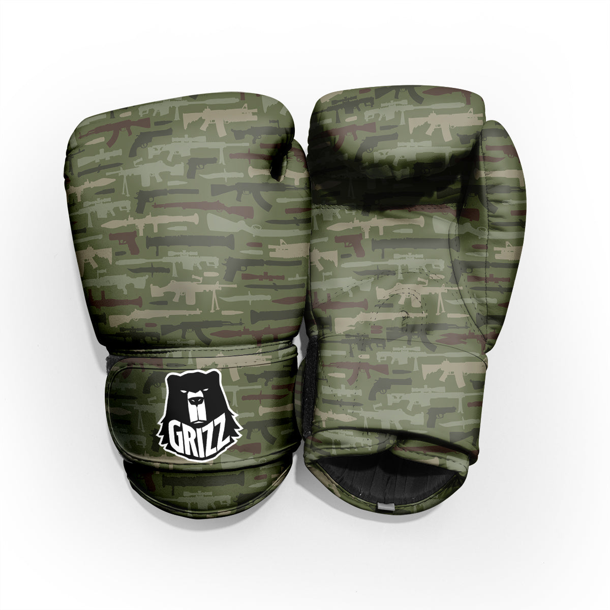 Military Gun Camo Print Pro Boxing Glove