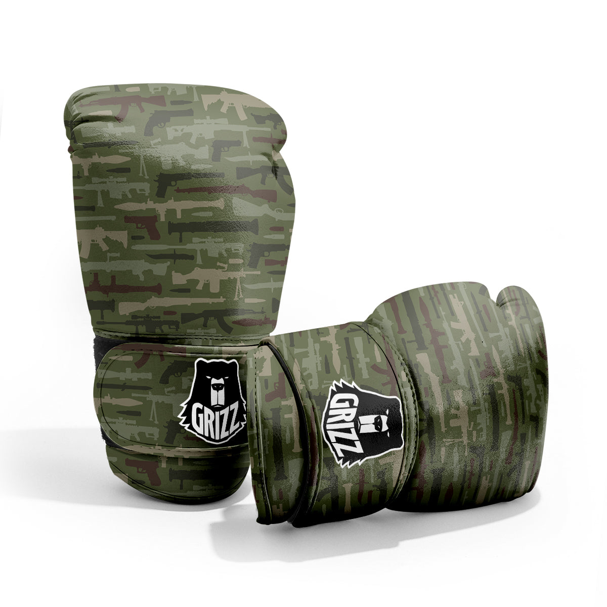 Military Gun Camo Print Pro Boxing Glove