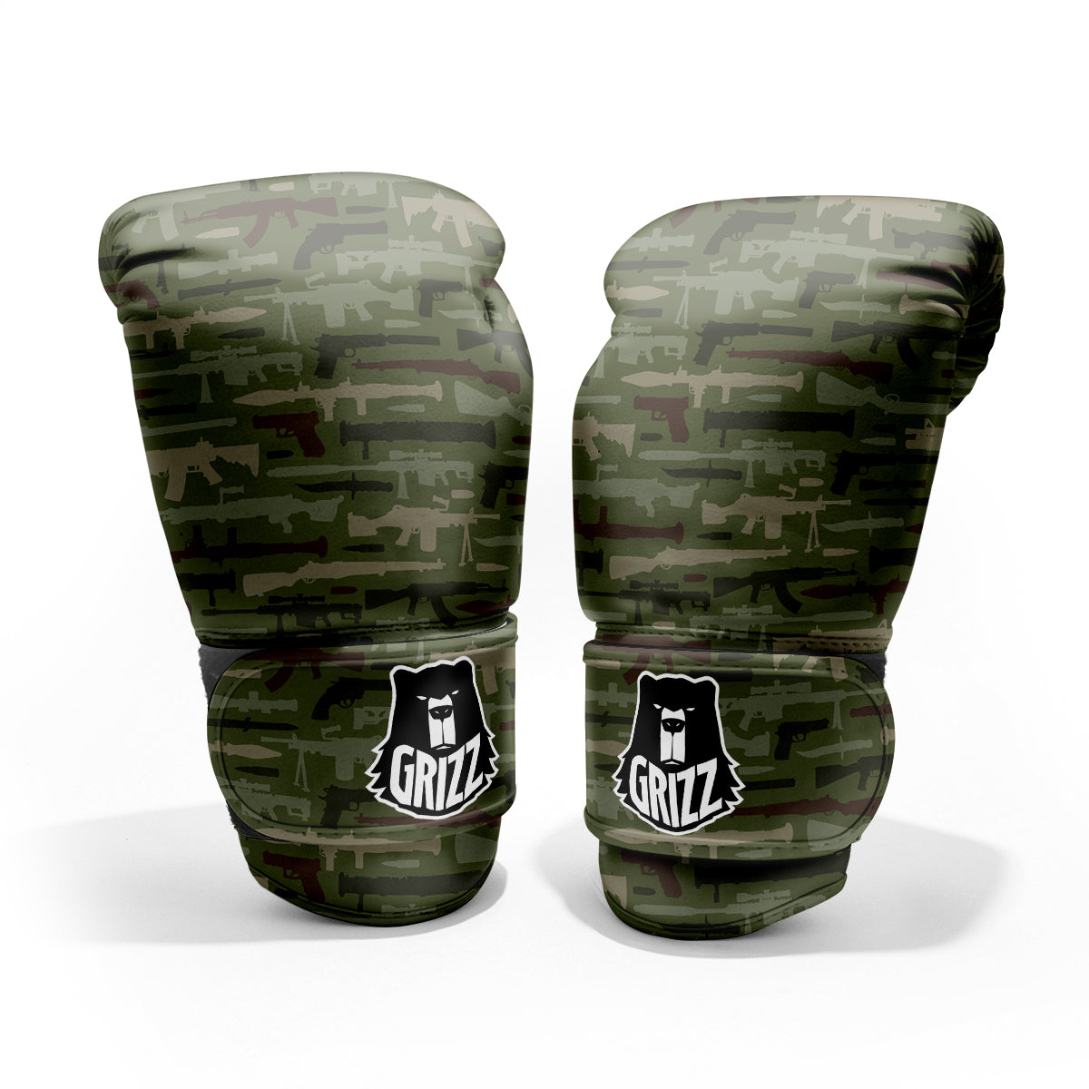 Military Gun Camo Print Pro Boxing Glove