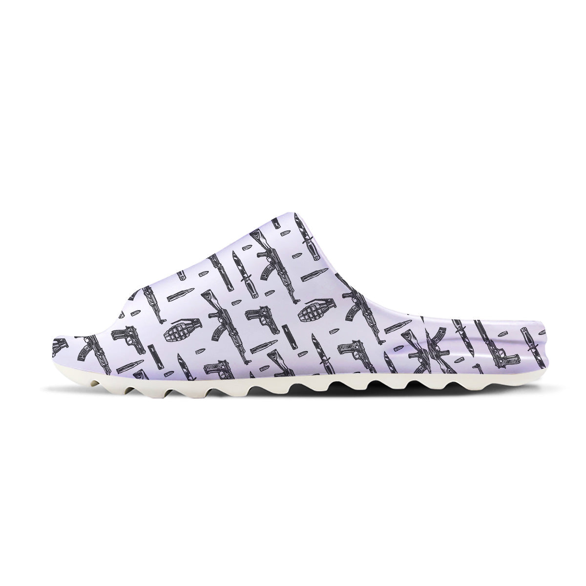 Military Weapon Vintage Print Pattern Sandals-grizzshop