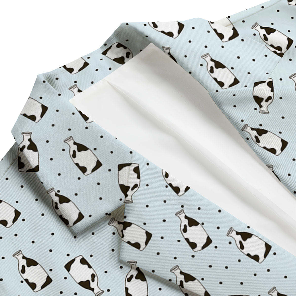 Milk Bottle Cow Print Pattern Men's Blazer-grizzshop
