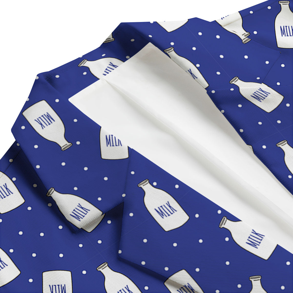 Milk Pattern Print Men's Blazer-grizzshop