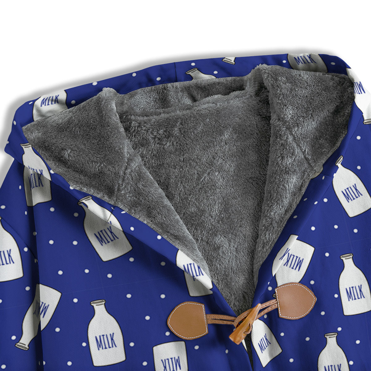 Milk Pattern Print Men's Windbreaker Jacket-grizzshop