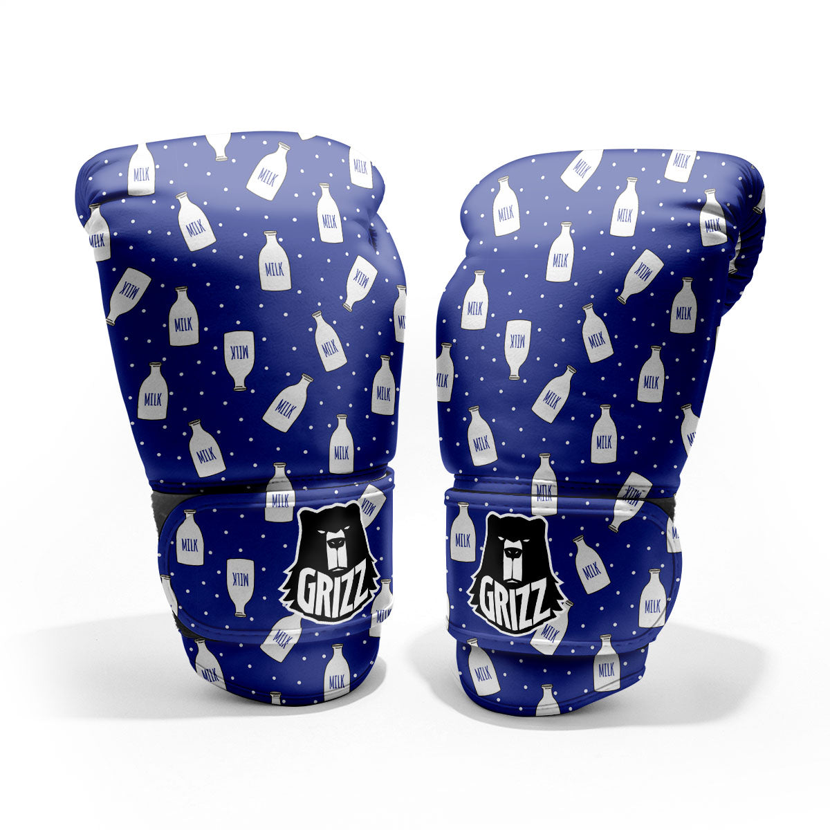 Milk Pattern Print Sparring Gloves-grizzshop