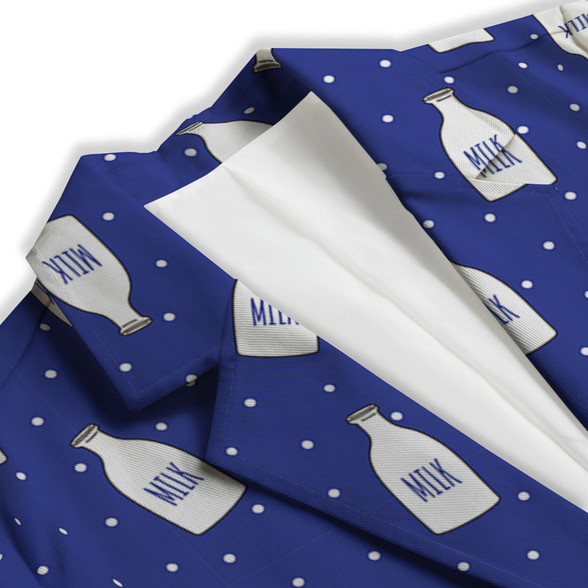 Milk Pattern Print Women's Blazer-grizzshop
