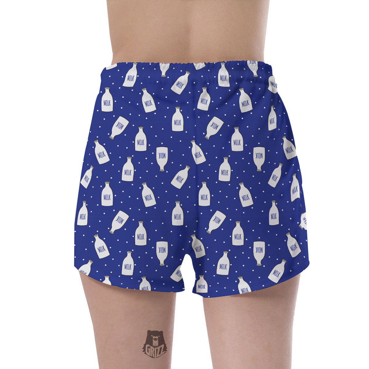 Milk Pattern Print Women's Shorts-grizzshop
