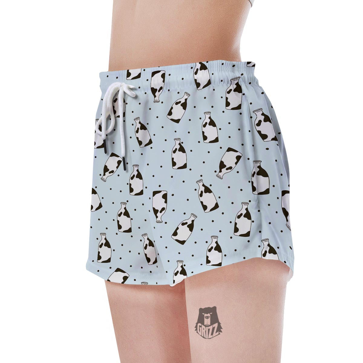 Milk Print Women's Shorts-grizzshop