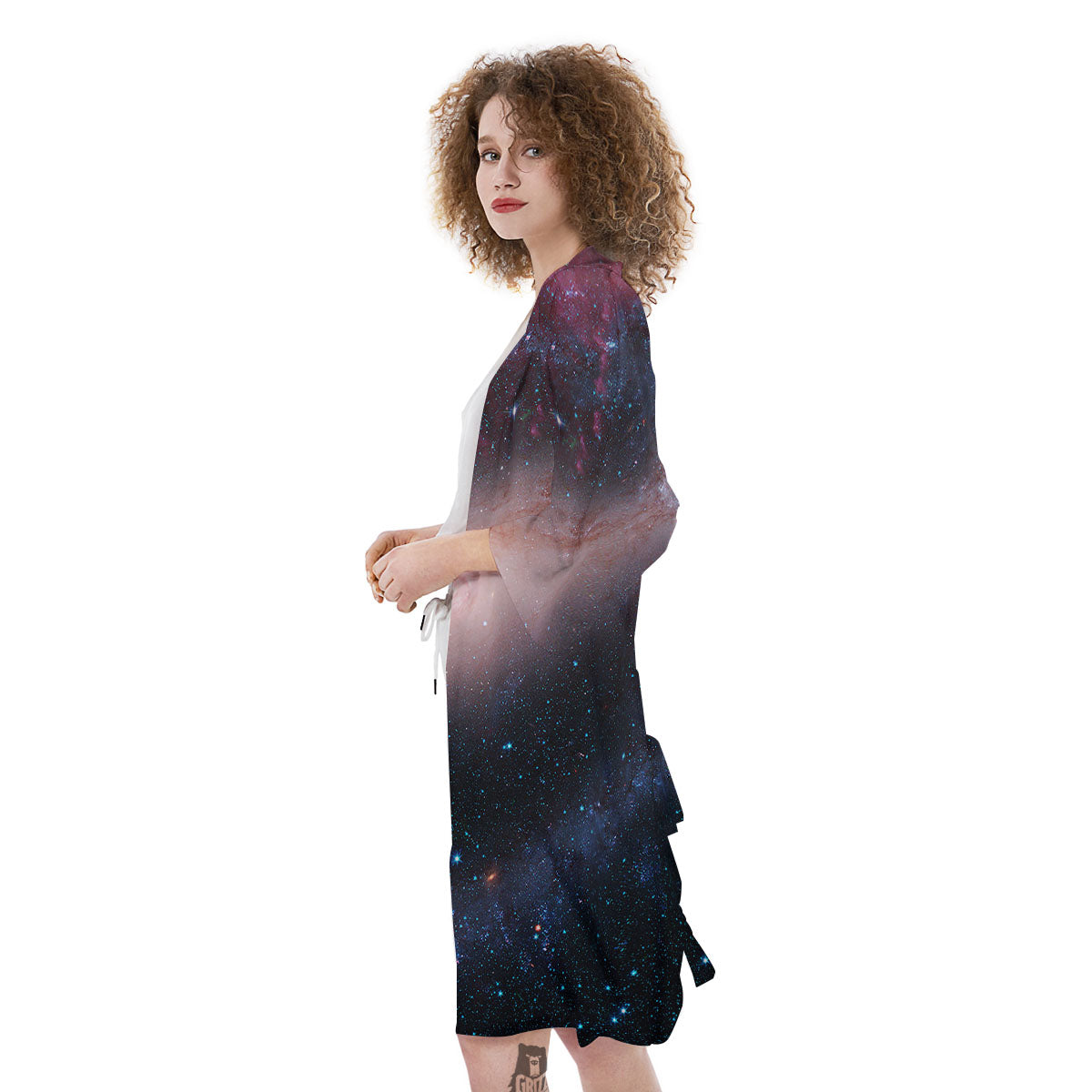 Milky Way Deep Space Print Kimono-grizzshop
