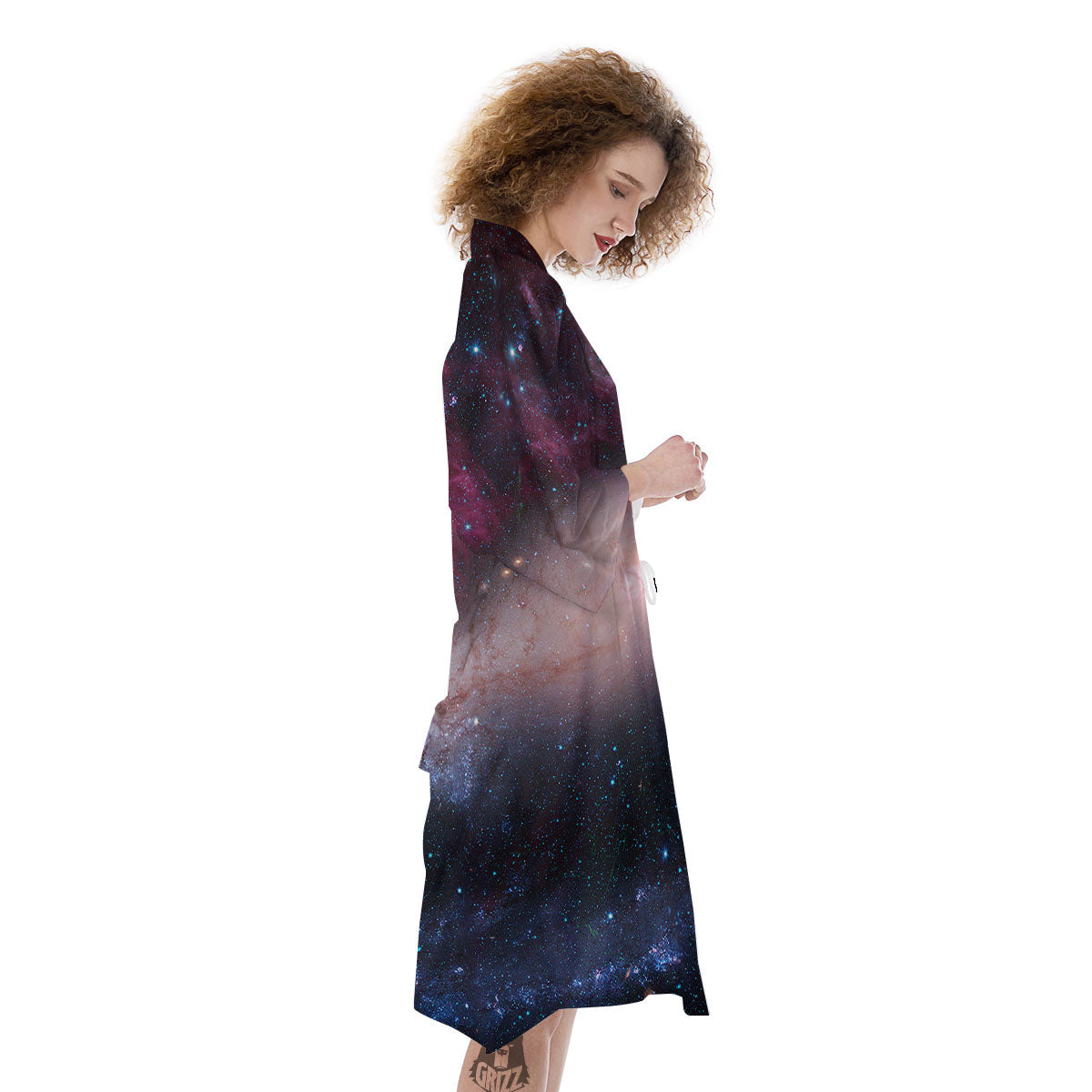 Milky Way Deep Space Print Kimono-grizzshop