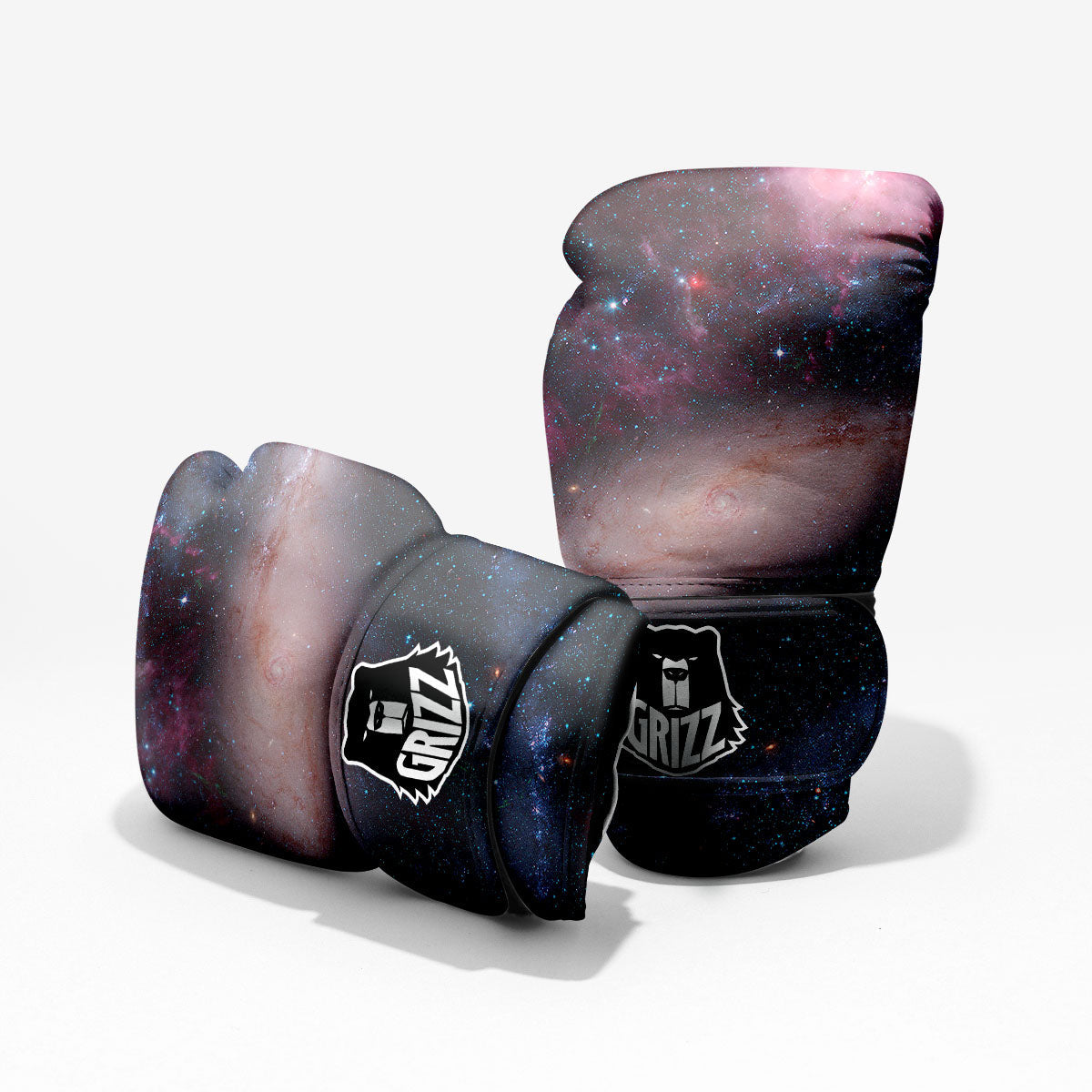 Milky Way Spiral Print Boxing Gloves