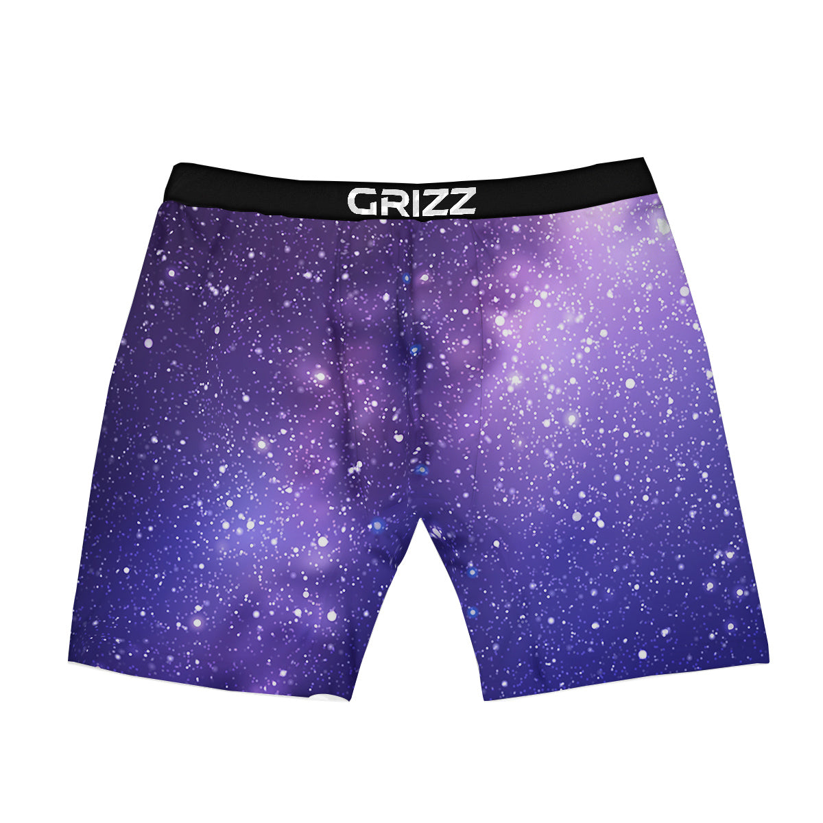 Milky Way Galaxy Space Dark Purple Print Boxer Briefs-grizzshop