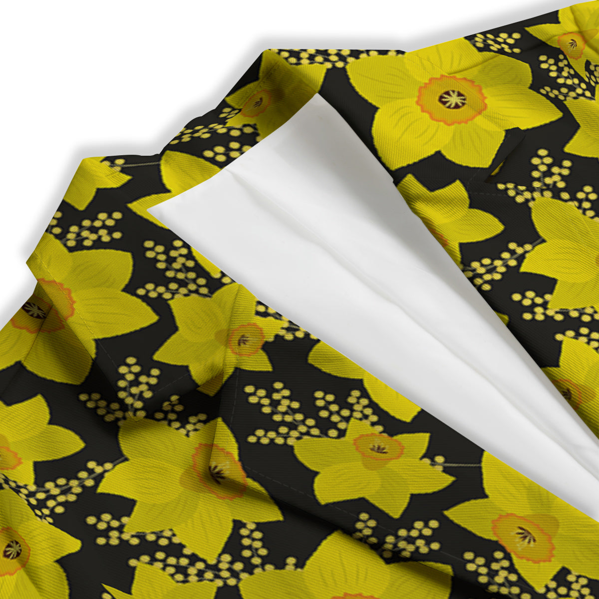 Mimosa And Daffodil Print Pattern Women's Blazer-grizzshop