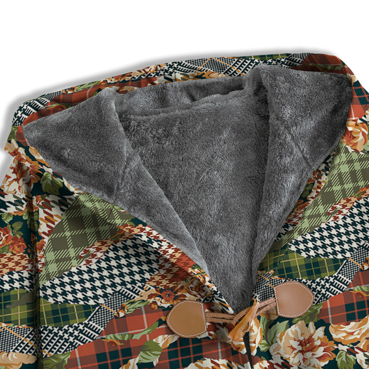 Mix Houndstooth Tartan Print Pattern Men's Windbreaker Jacket-grizzshop