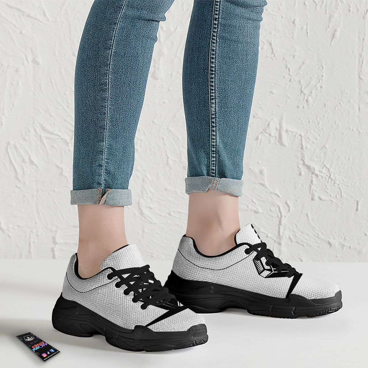 Mjolnir Hammer Of Thor Print Black Chunky Shoes-grizzshop