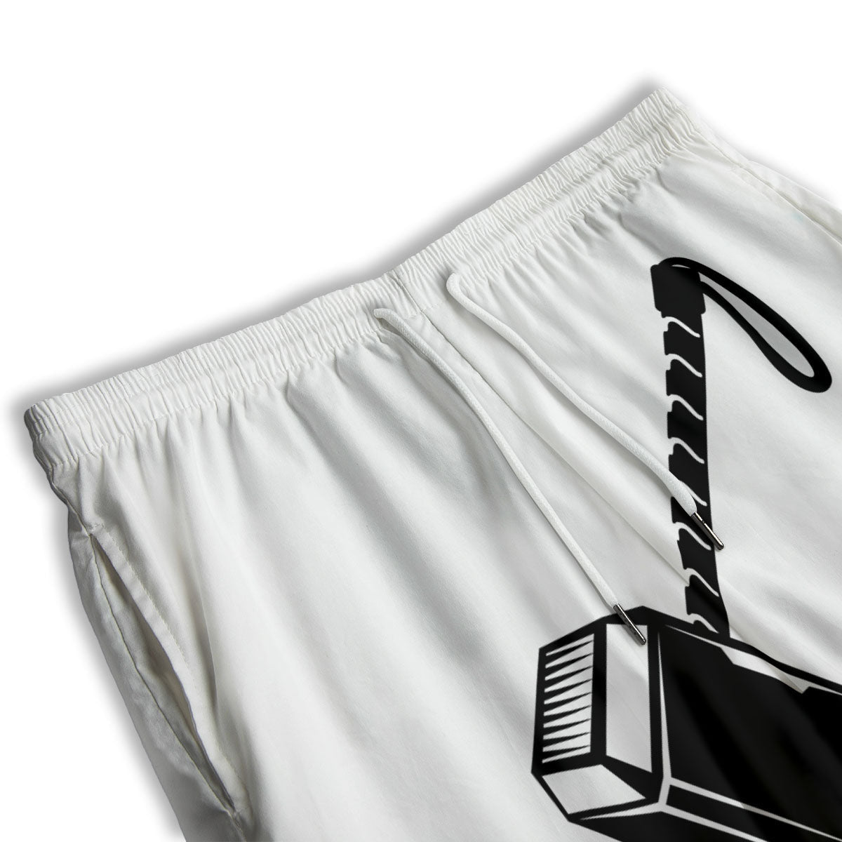 Mjolnir Hammer Of Thor Print Men's Athletic Shorts