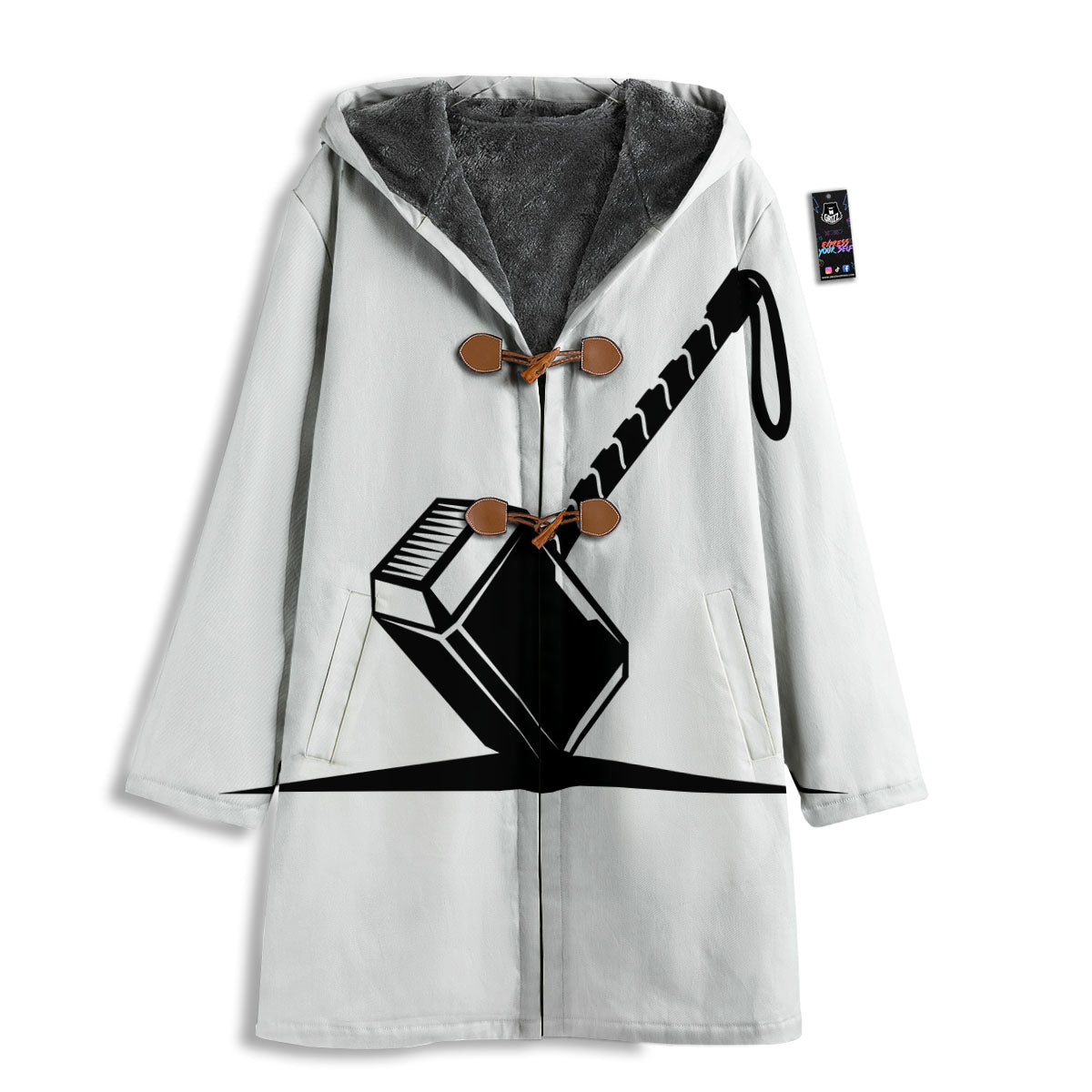 Mjolnir Hammer Of Thor Print Men's Windbreaker Jacket-grizzshop