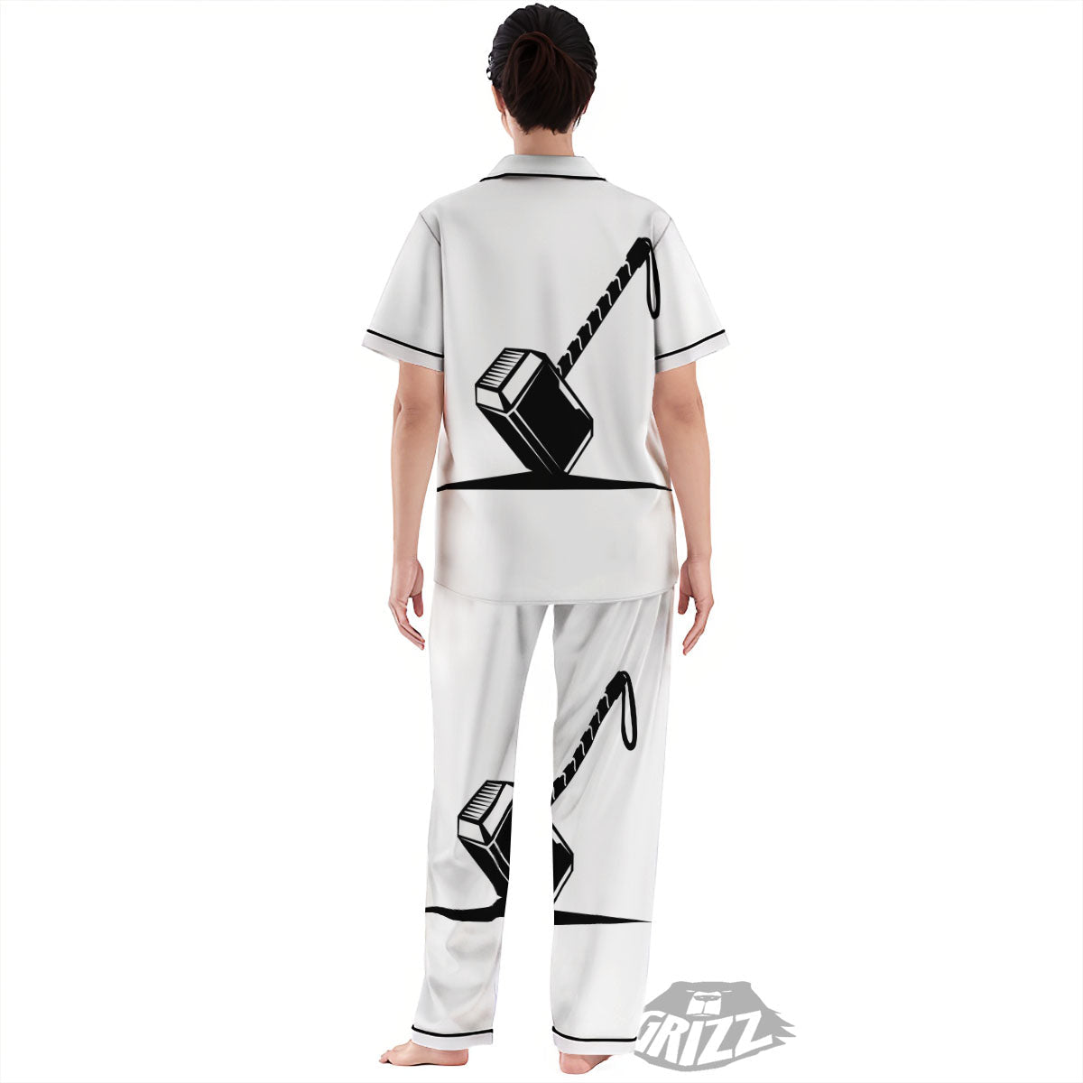 Mjolnir Hammer Of Thor Print Women's Pajamas Set-grizzshop
