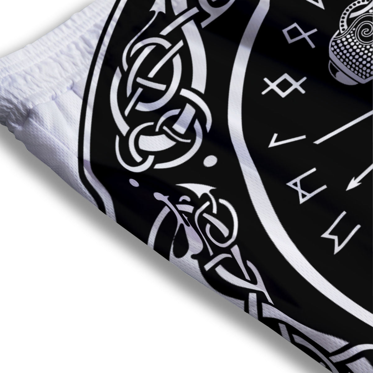 Navajo Geometric Ethnic Print Pattern Mesh Shorts