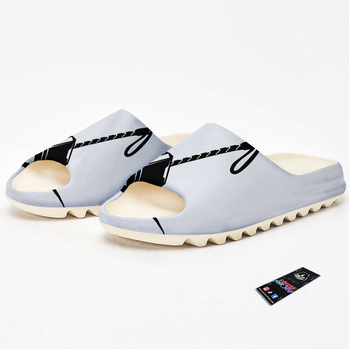 Mjolnir Hammer Of Thor Print Sandals-grizzshop