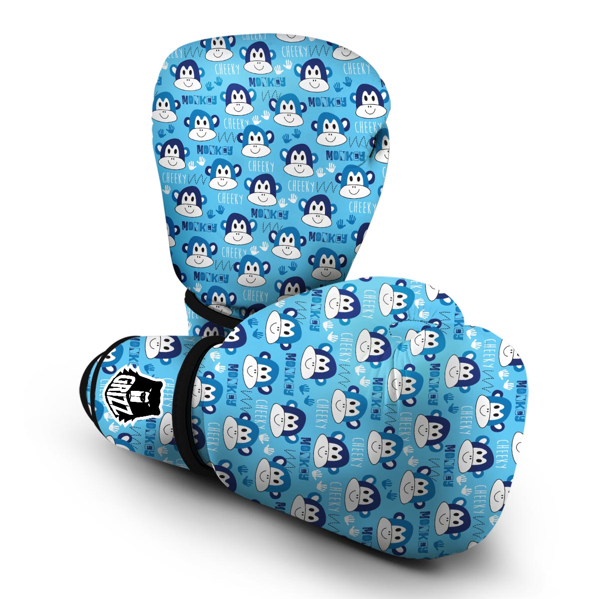 Monkey Print Pattern Boxing Gloves-grizzshop