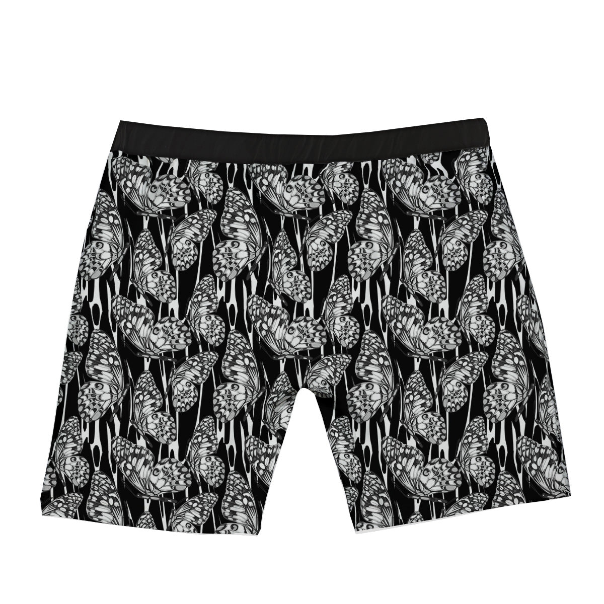 Monochrom Butterfly Print Pattern Boxer Briefs-grizzshop