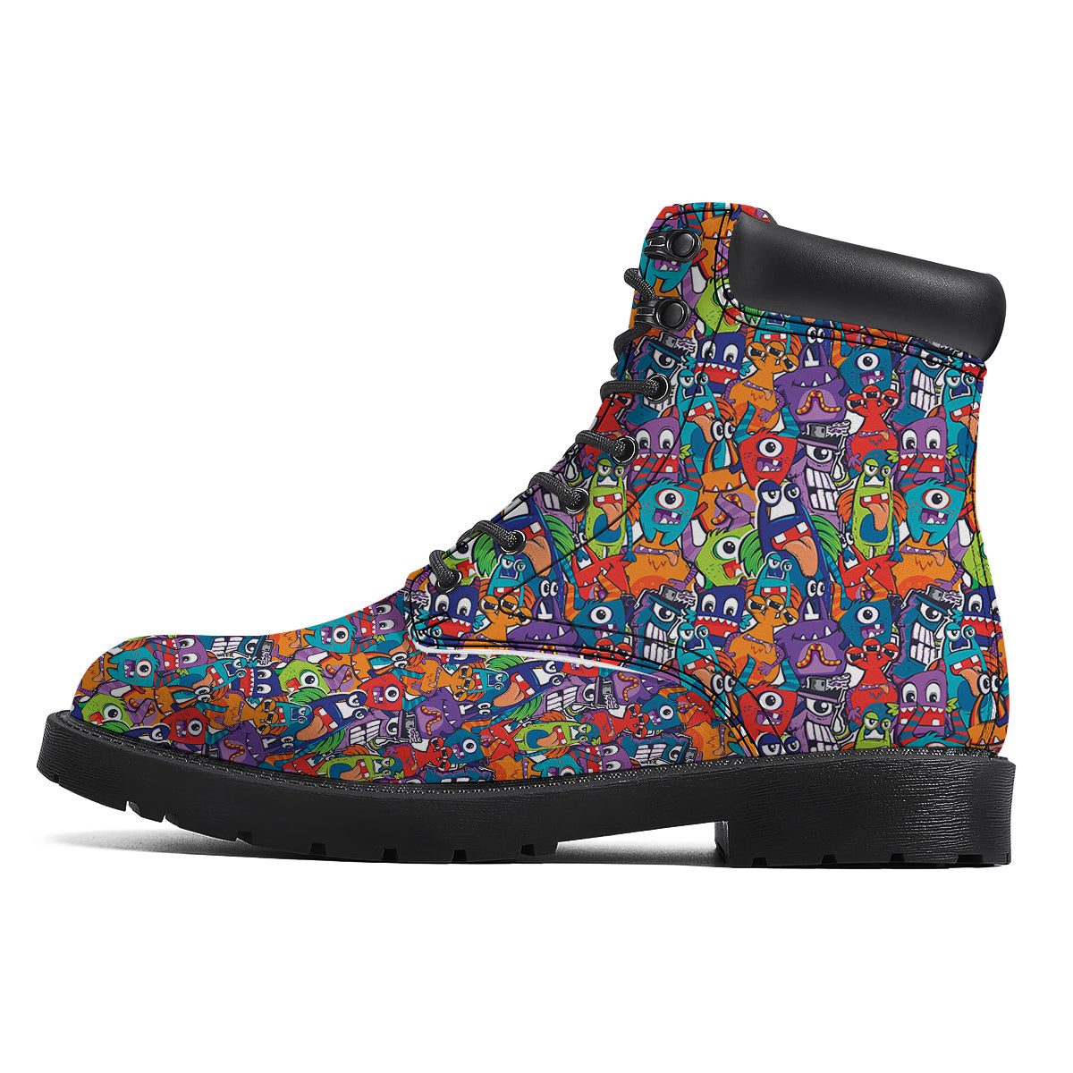 Monster Cute Print Pattern Boots-grizzshop