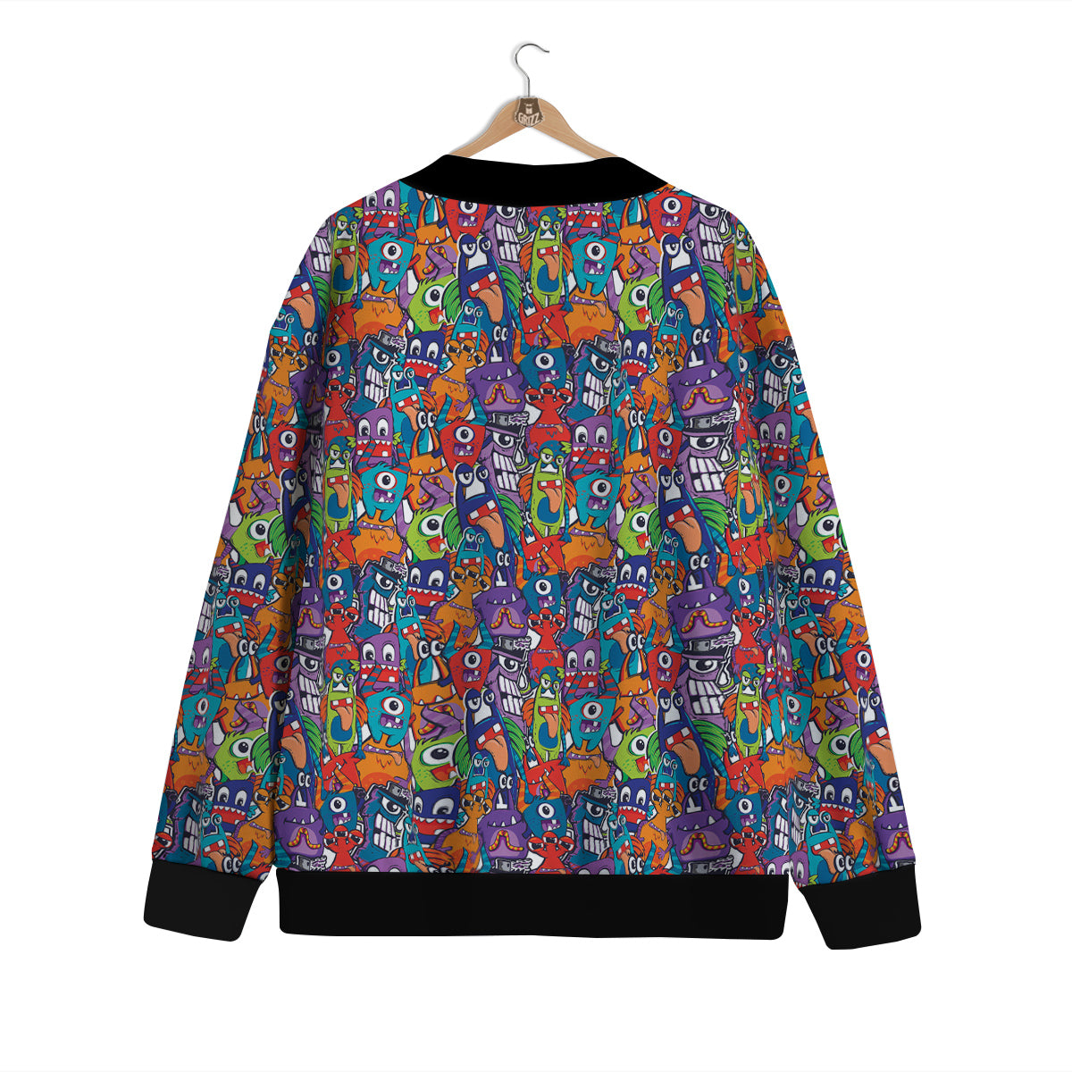 Monster Cute Print Pattern Cardigan-grizzshop