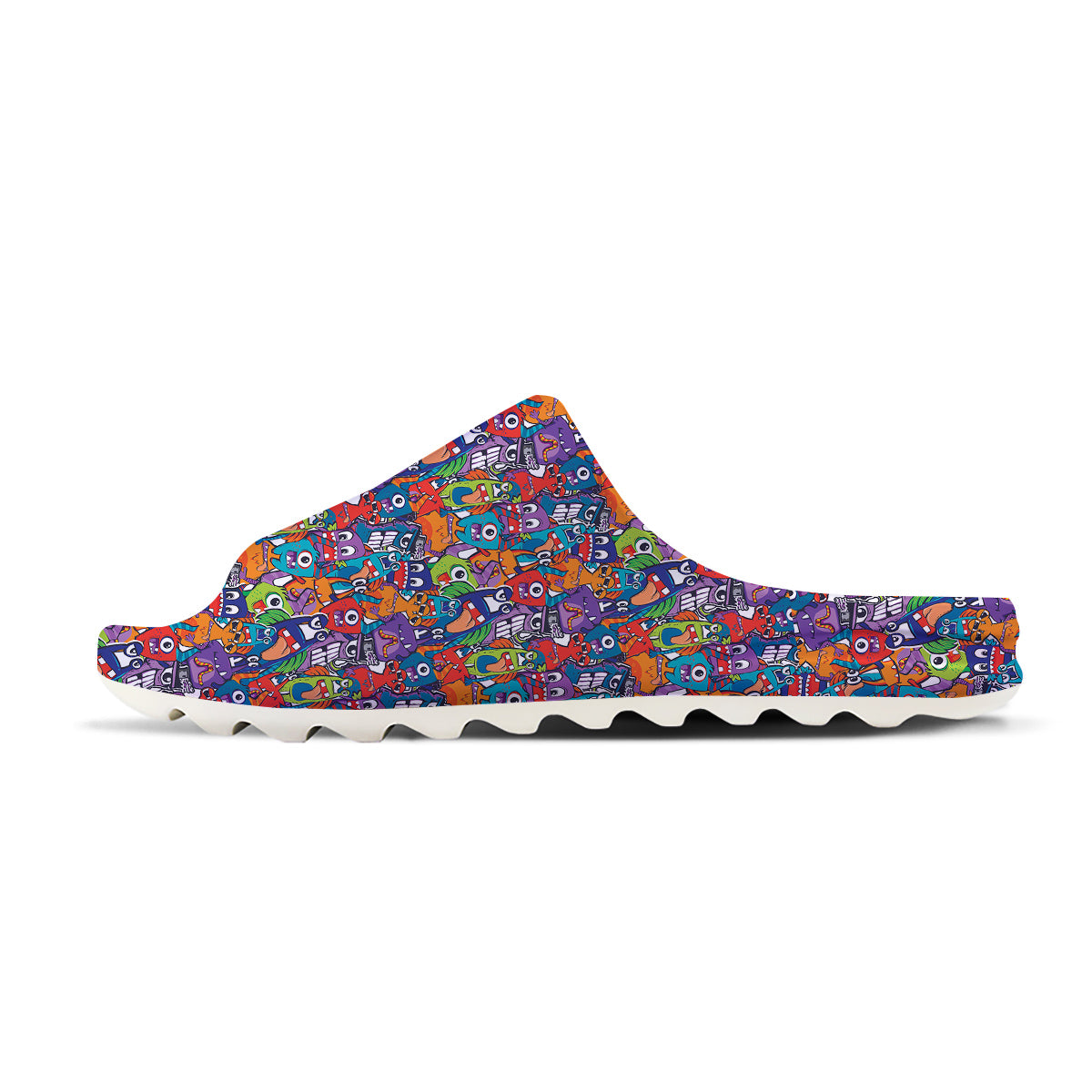 Monster Cute Print Pattern Sandals-grizzshop