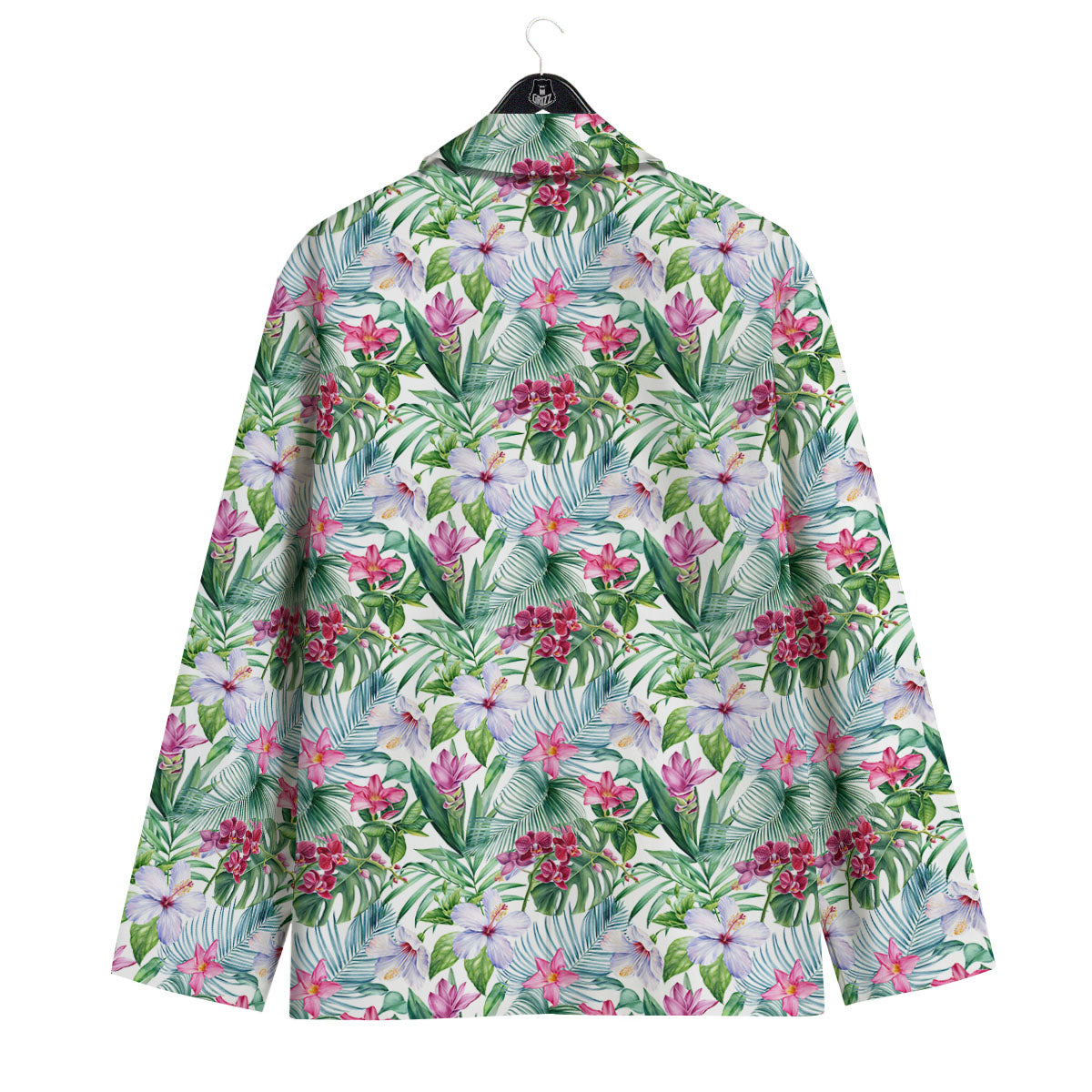 Monstera Hawaii Hibiscus Print Pattern Men's Sport Coat-grizzshop
