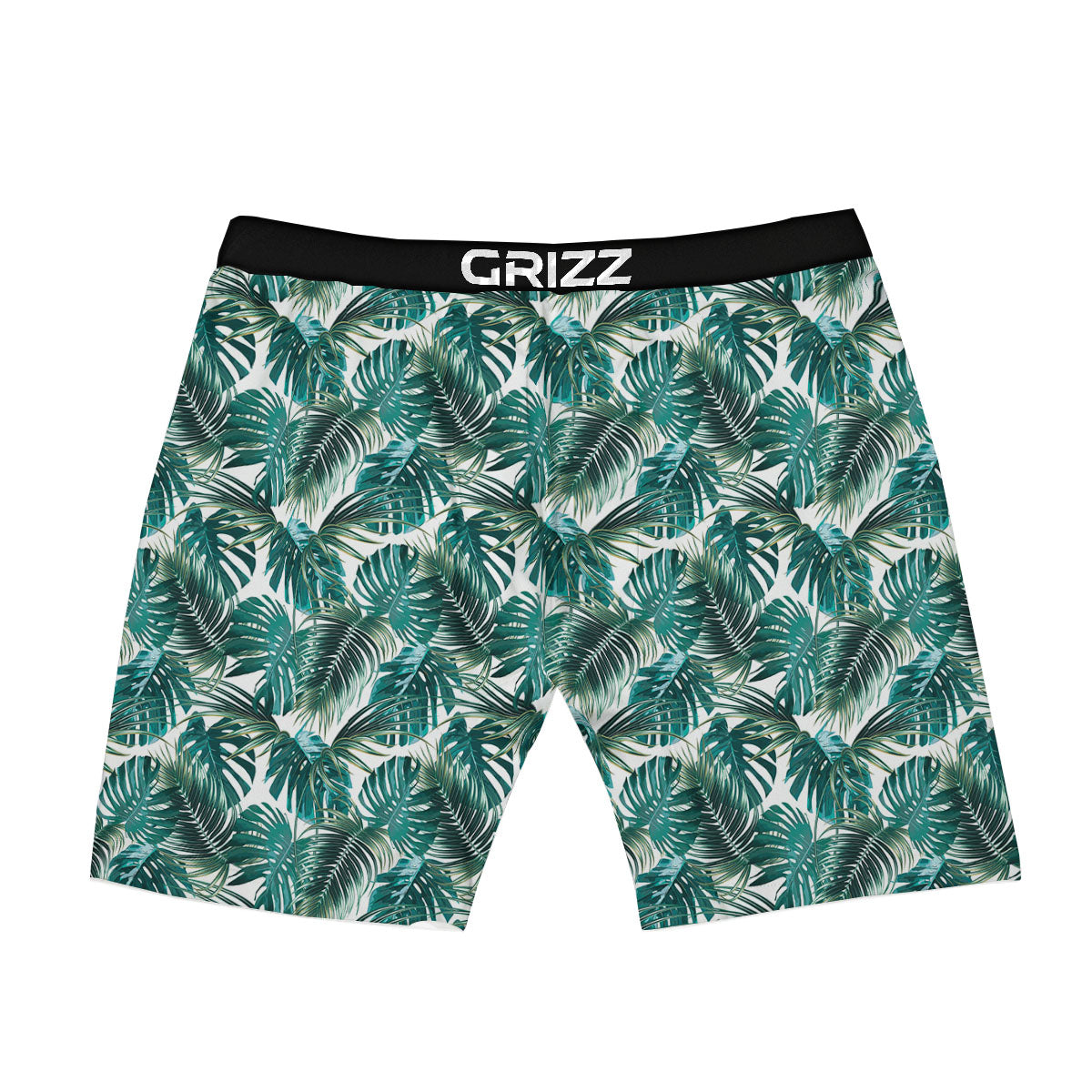 Monstera Leaves Palm Print Pattern Boxer Briefs-grizzshop