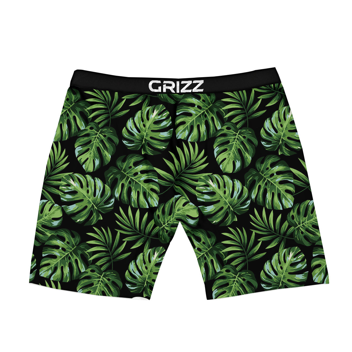 Monstera Leaves Tropical Print Pattern Boxer Briefs-grizzshop