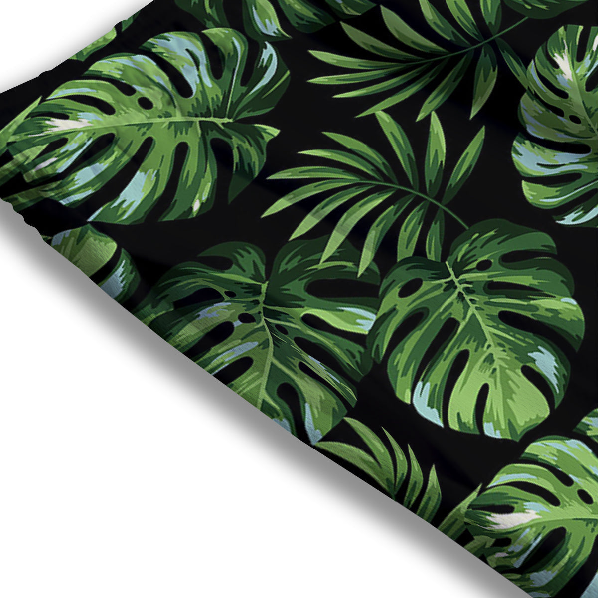 Monstera Leaves Tropical Print Pattern Mesh Shorts