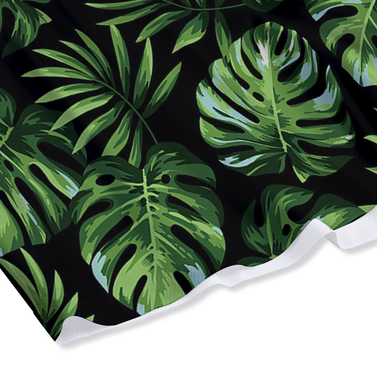 Monstera Leaves Tropical Print Pattern Mesh Shorts
