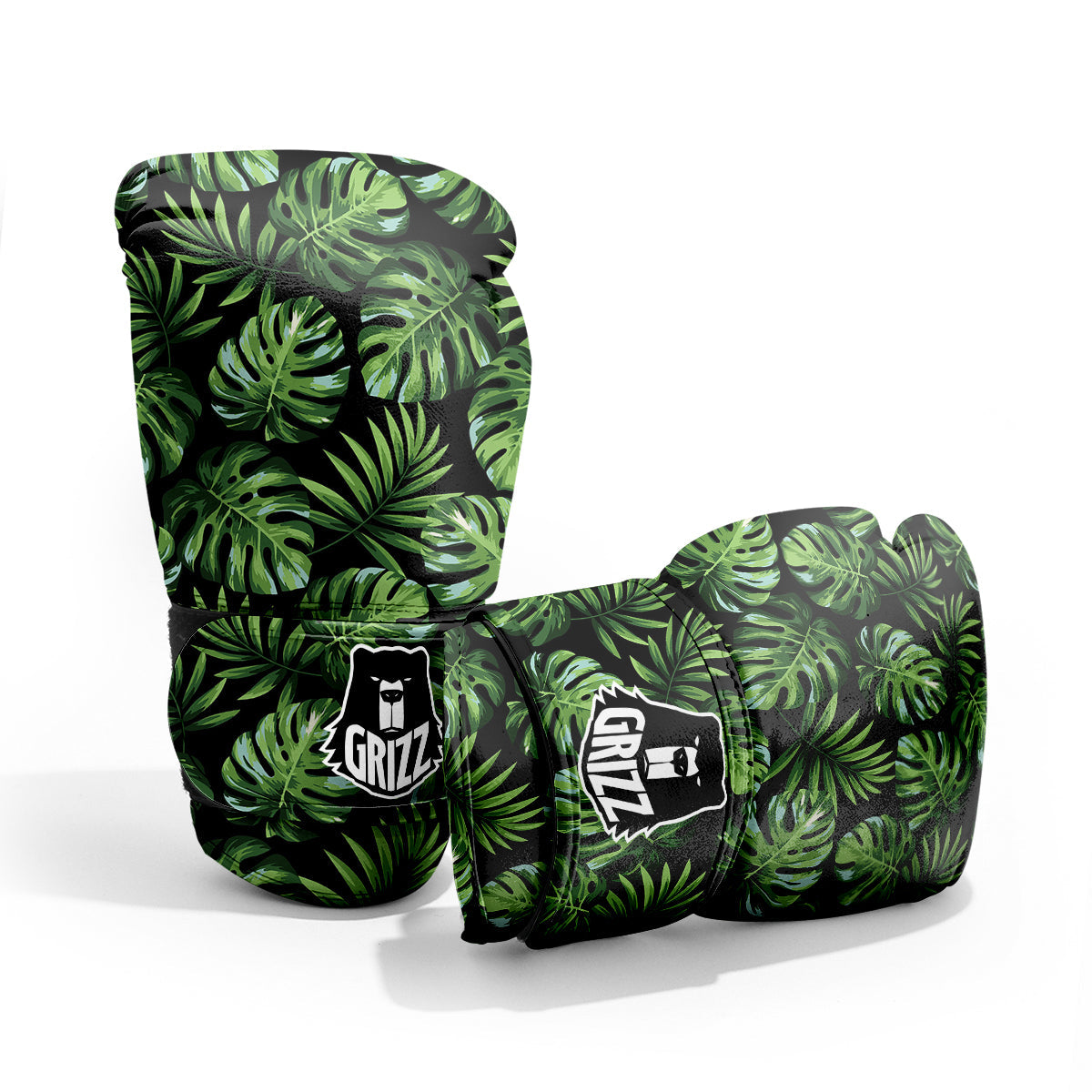 Monstera Leaves Tropical Print Pattern Pro Boxing Glove