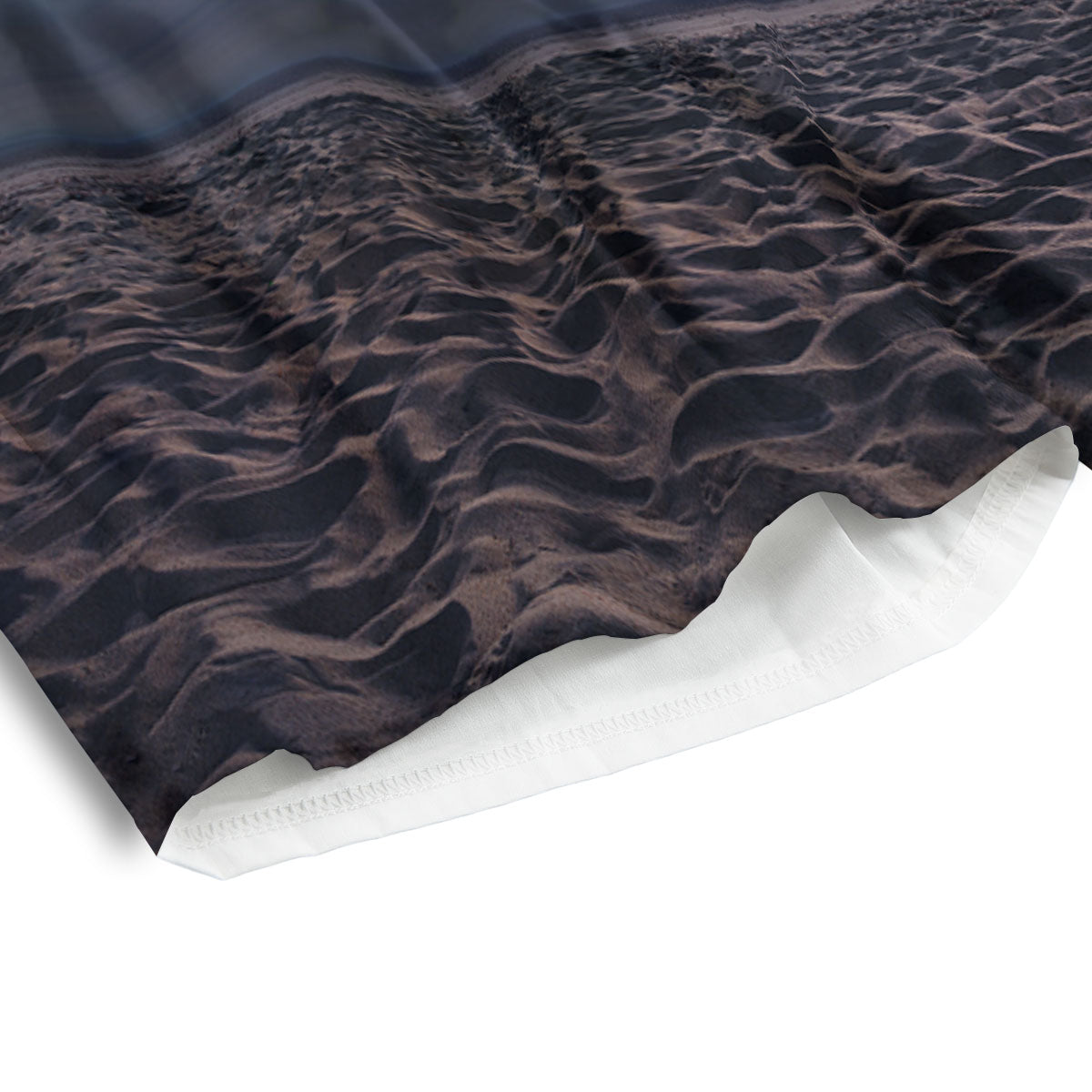Moon And Beach Print Men's Athletic Shorts