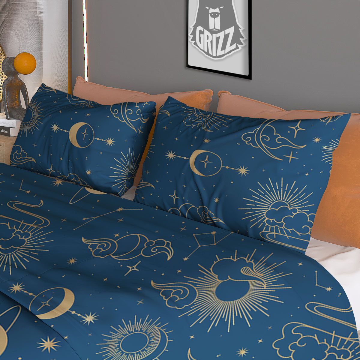 Marble Dark Green Print Duvet Cover Bedding Set
