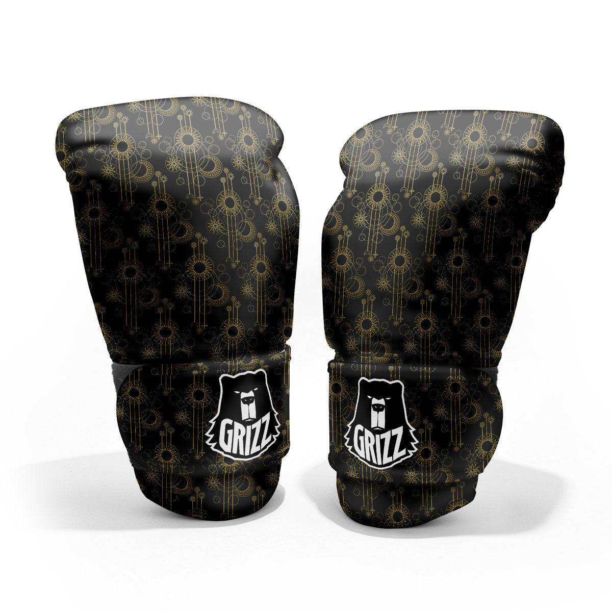 Moon And Boho Sun Print Pattern Pro Boxing Glove