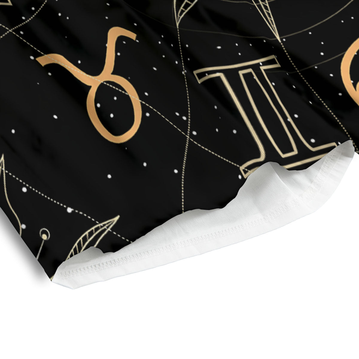 Moon And Vintage Sun Print Men's Athletic Shorts