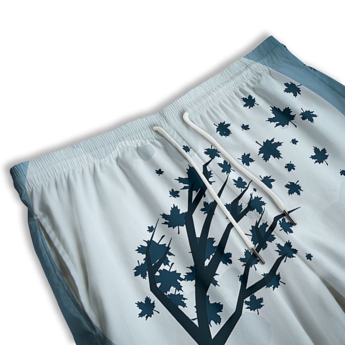 Moon Full Autumn Print Men's Athletic Shorts